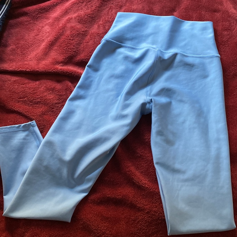 Alo high waist 7/8 length airlift leggings blue